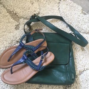 Lucky Sandals & Relic Crossbody Handbag
